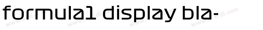 formula1 display bla字体转换 formula1 display bla字体转换